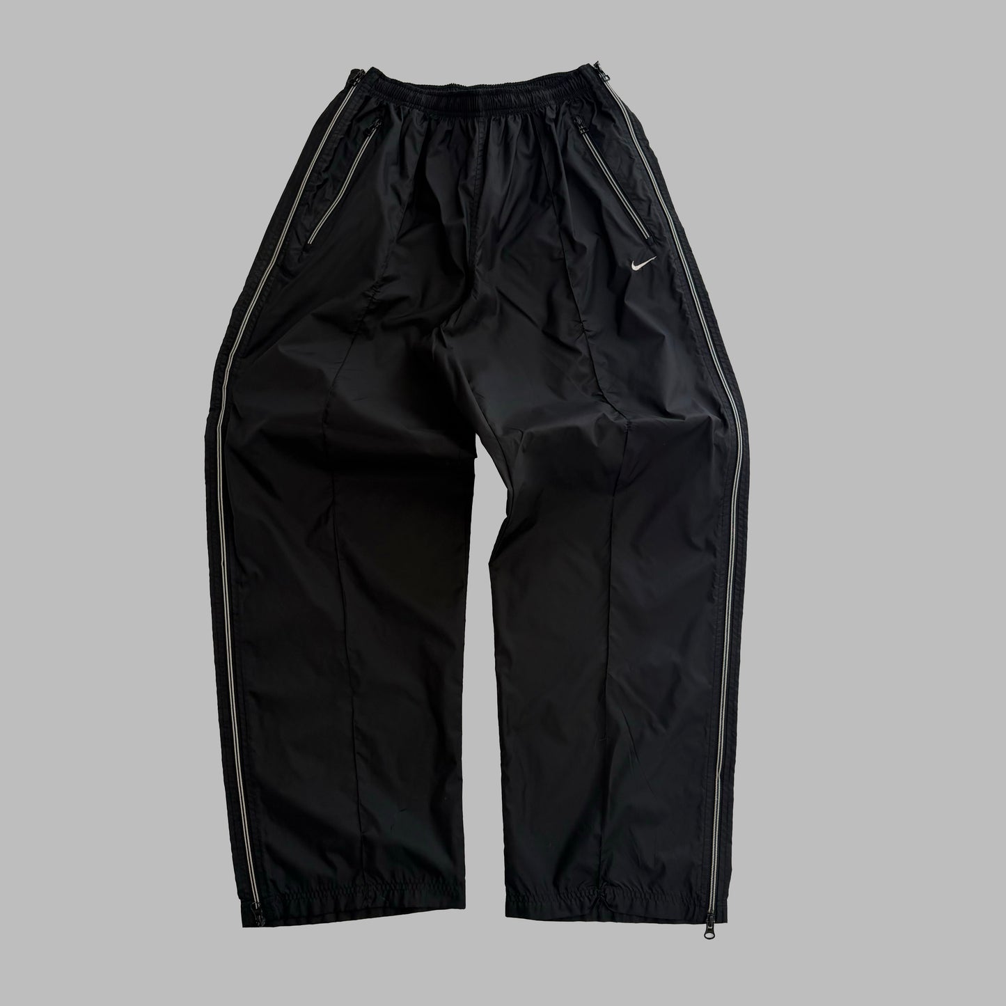 90s Nike Wide Leg Striped Track Pants - L