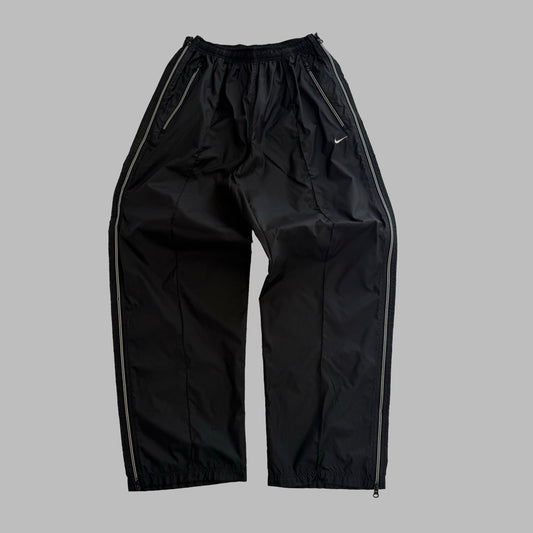90s Nike Wide Leg Striped Track Pants - L