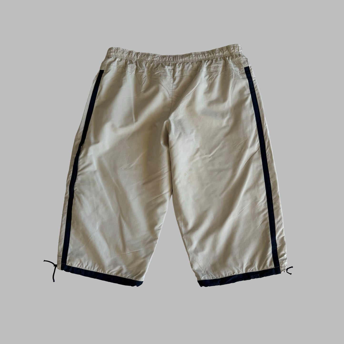 Y2K Nike Striped Lightweight Parachute Shorts - L