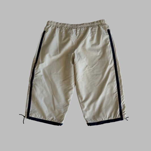 Y2K Nike Striped Lightweight Parachute Shorts - L