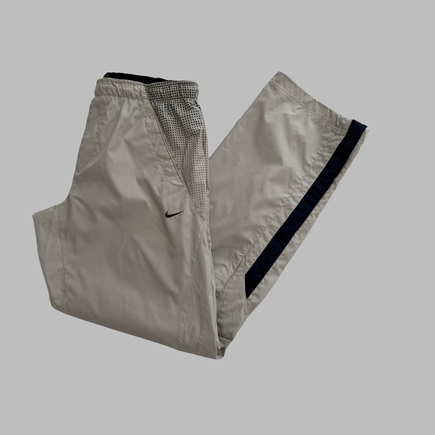 Y2K Nike Wide Leg Track Pants - M