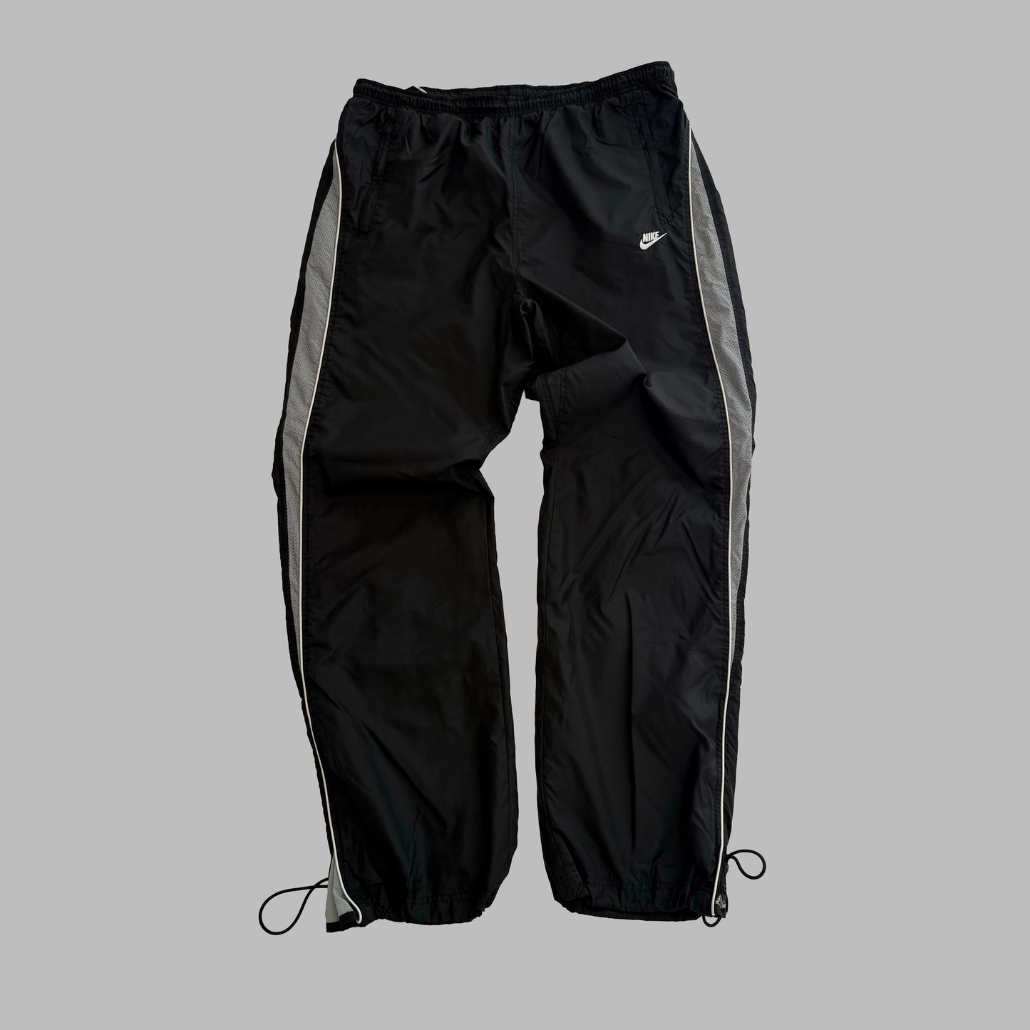 Y2K Nike Parachute Striped Track Pants - XXL