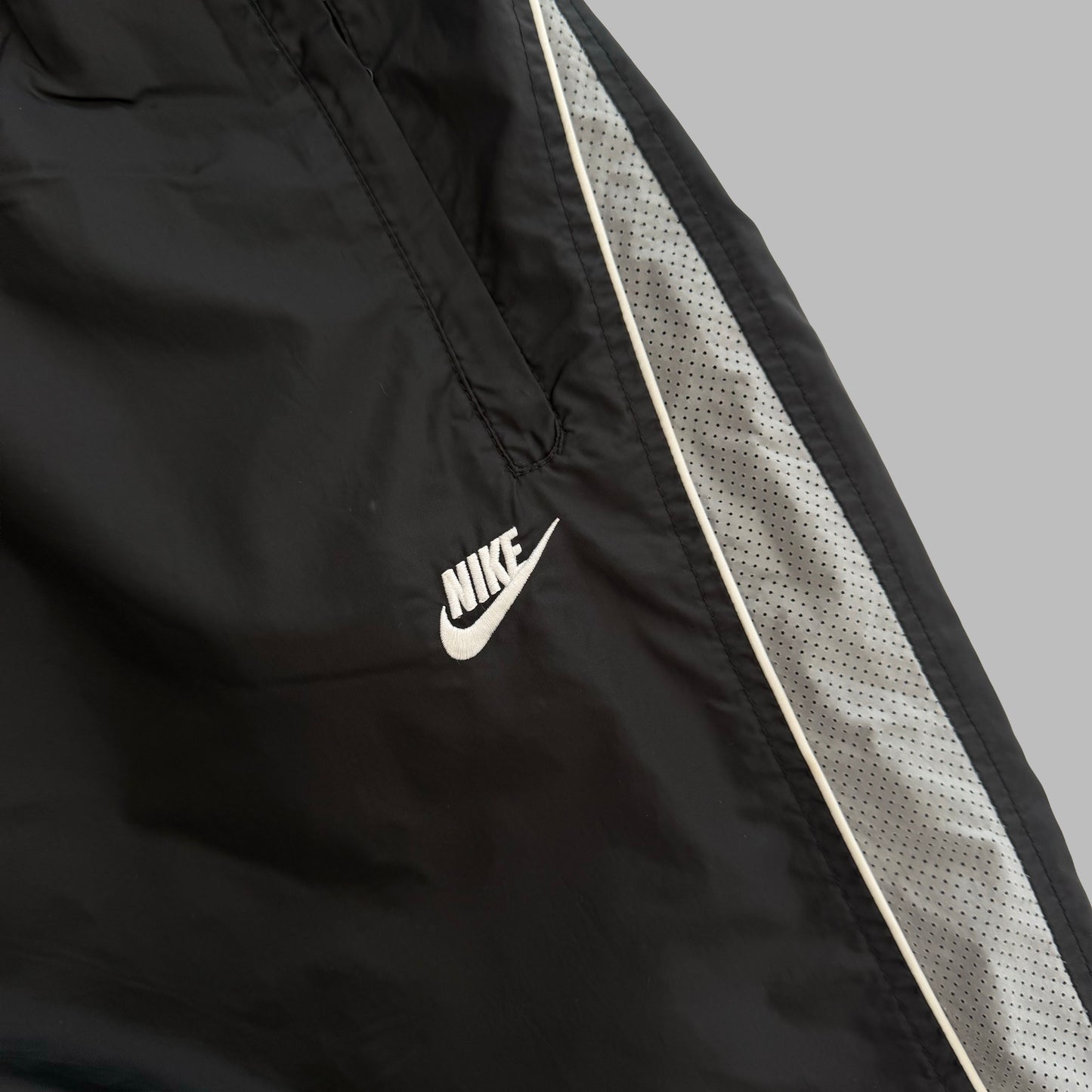 Y2K Nike Parachute Striped Track Pants - XXL