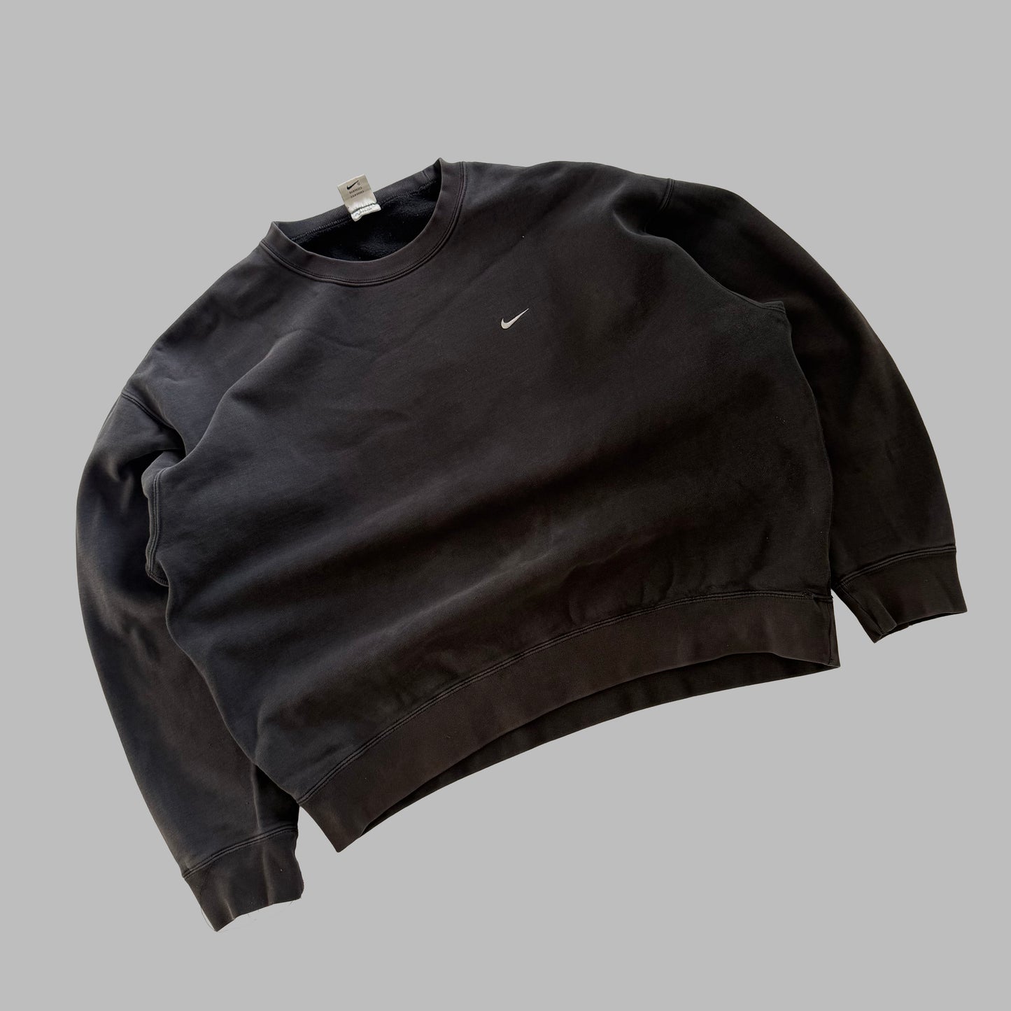 90s Nike Single Swoosh Heavyweight Sweatshirt - L