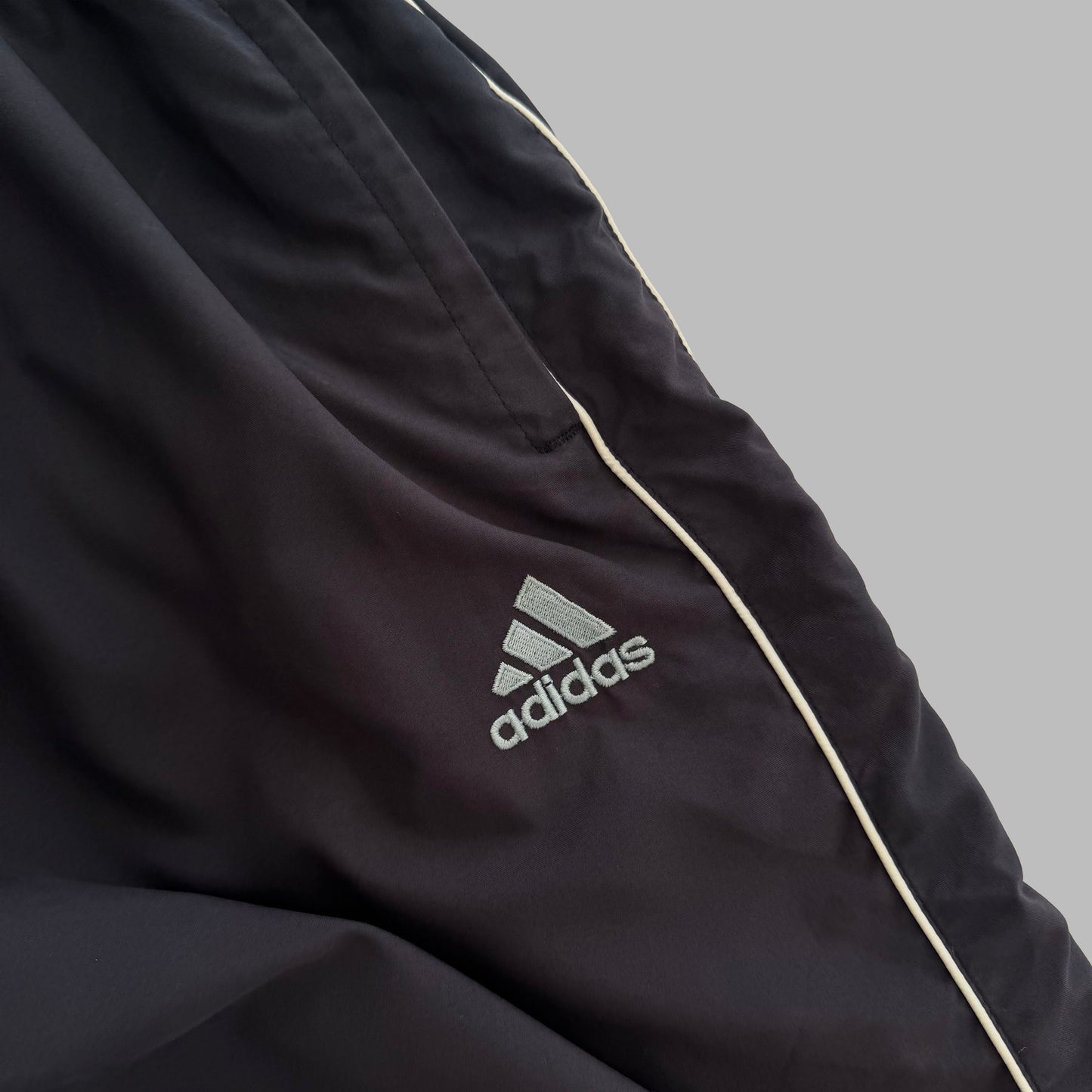 90s Adidas Equipment Striped Baggy Track Pants - M