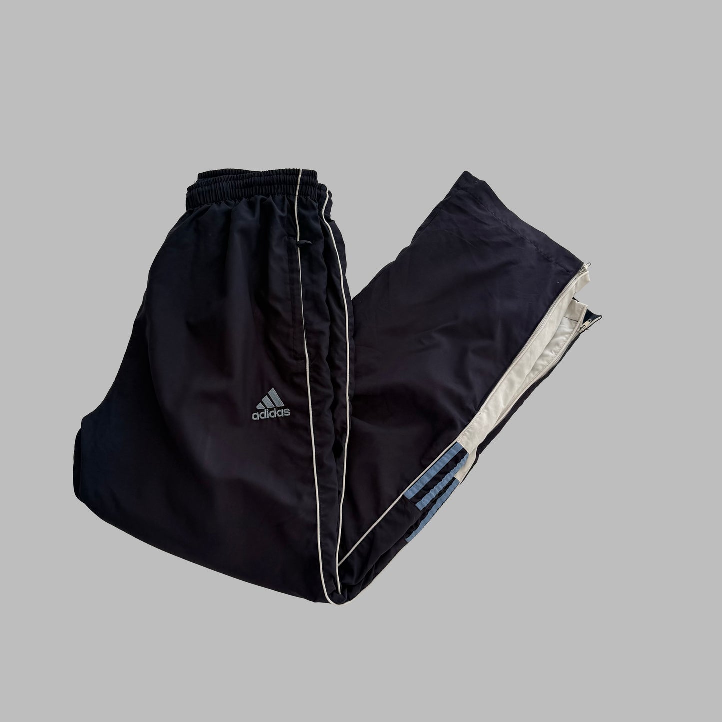 90s Adidas Equipment Striped Baggy Track Pants - M