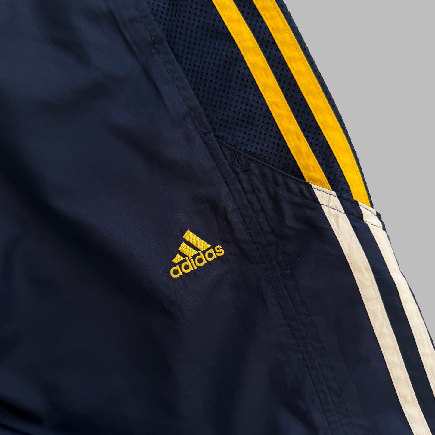 Y2K Adidas Wide Leg Three Stripe Track Pants - M