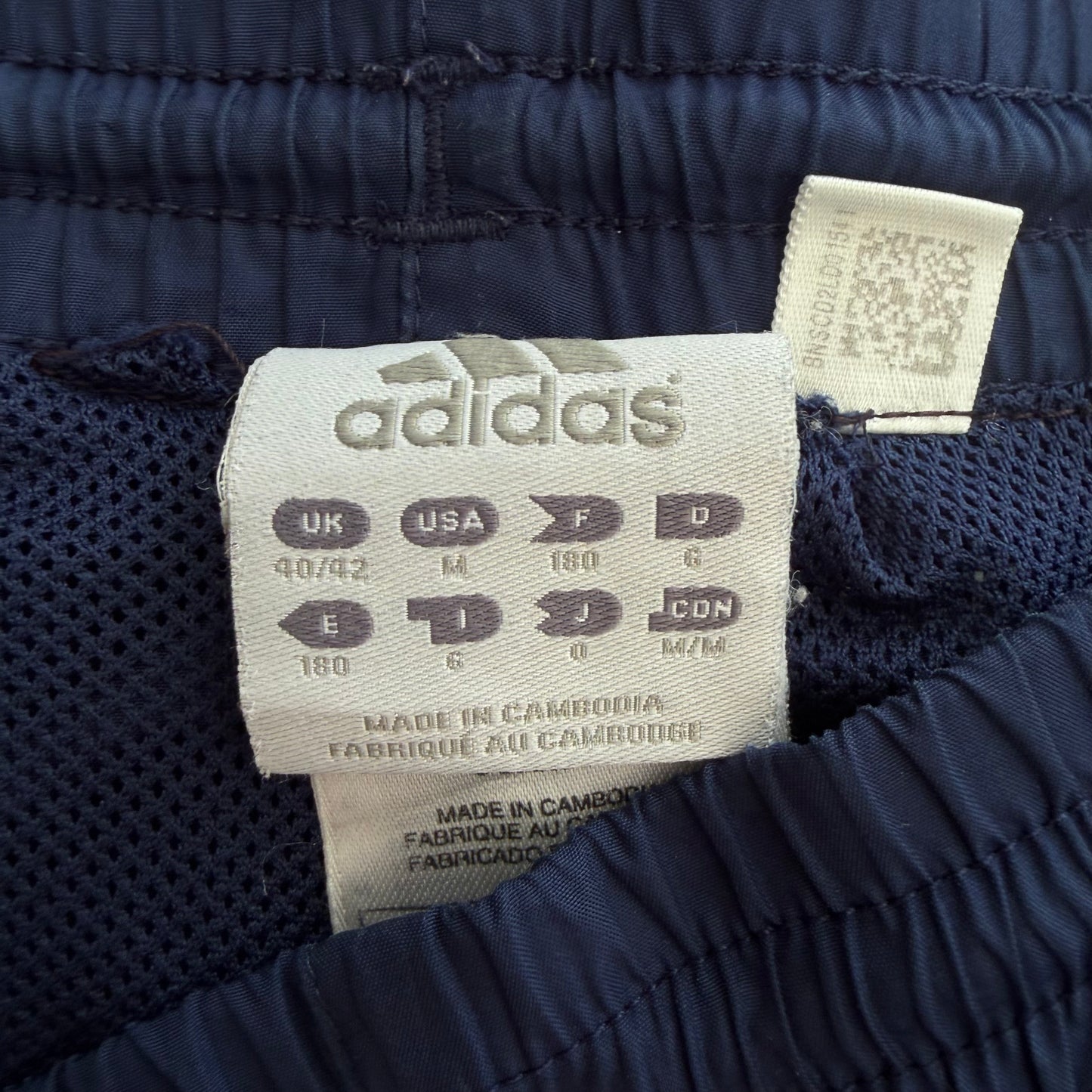 Y2K Adidas Wide Leg Three Stripe Track Pants - M