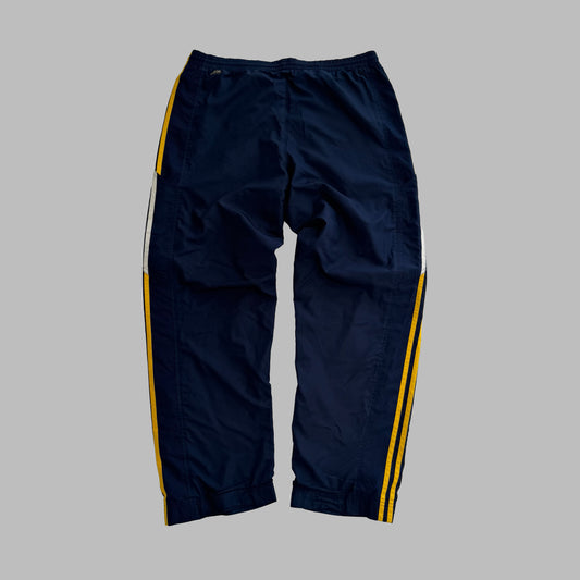 Y2K Adidas Wide Leg Three Stripe Track Pants - M