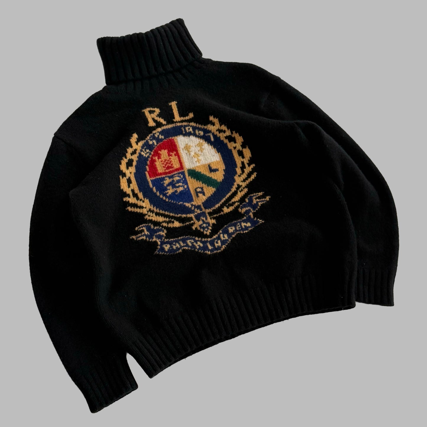 Polo Ralph Lauren Crest Knit Sweater - L