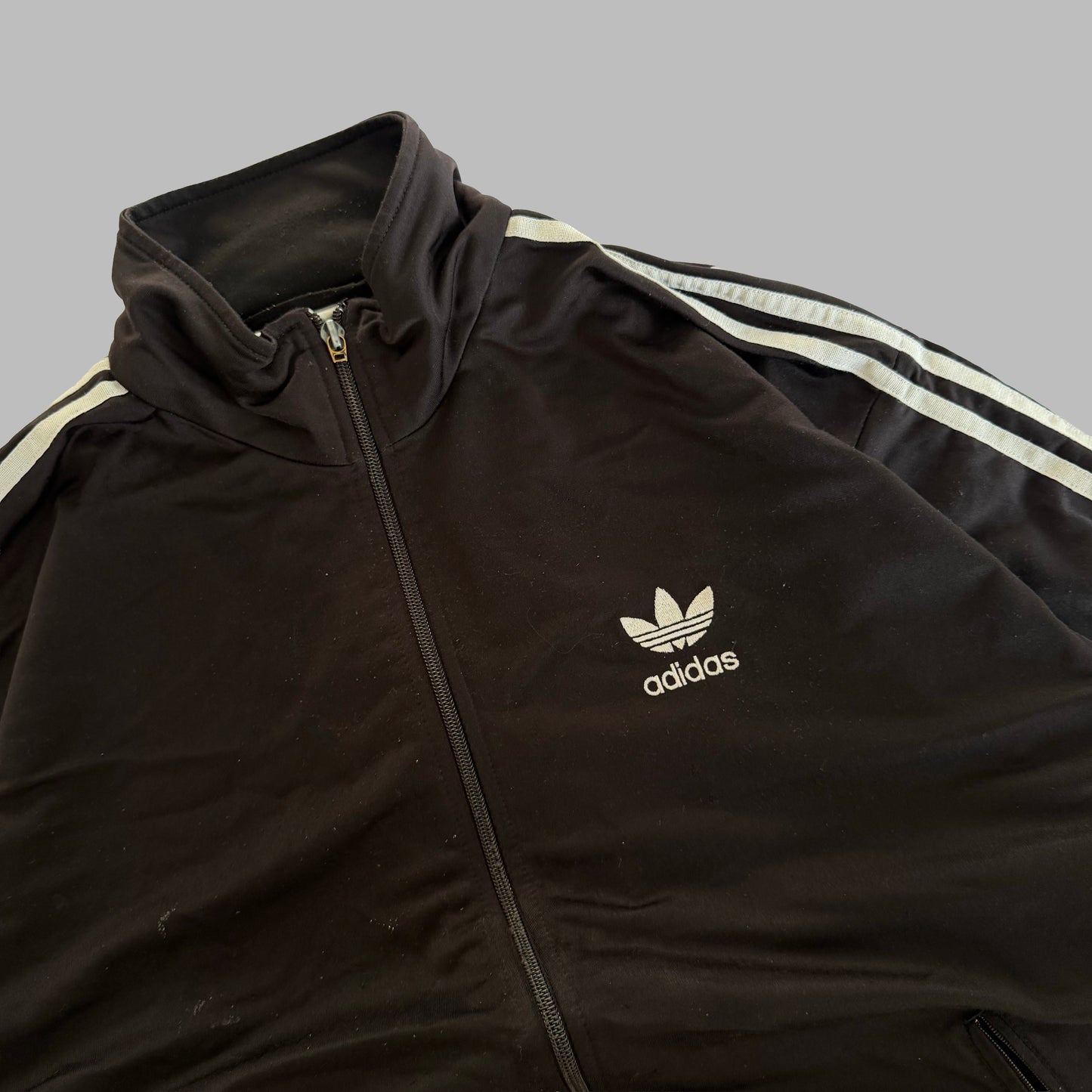 Y2K Adidas Three Stripe Track Jacket - L