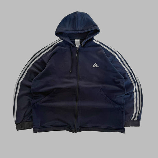 Y2K Adidas Three Stripe Hoodie - XL