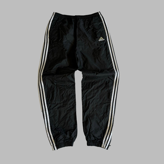 90s Adidas Three Stripe Baggy Track Pants - M