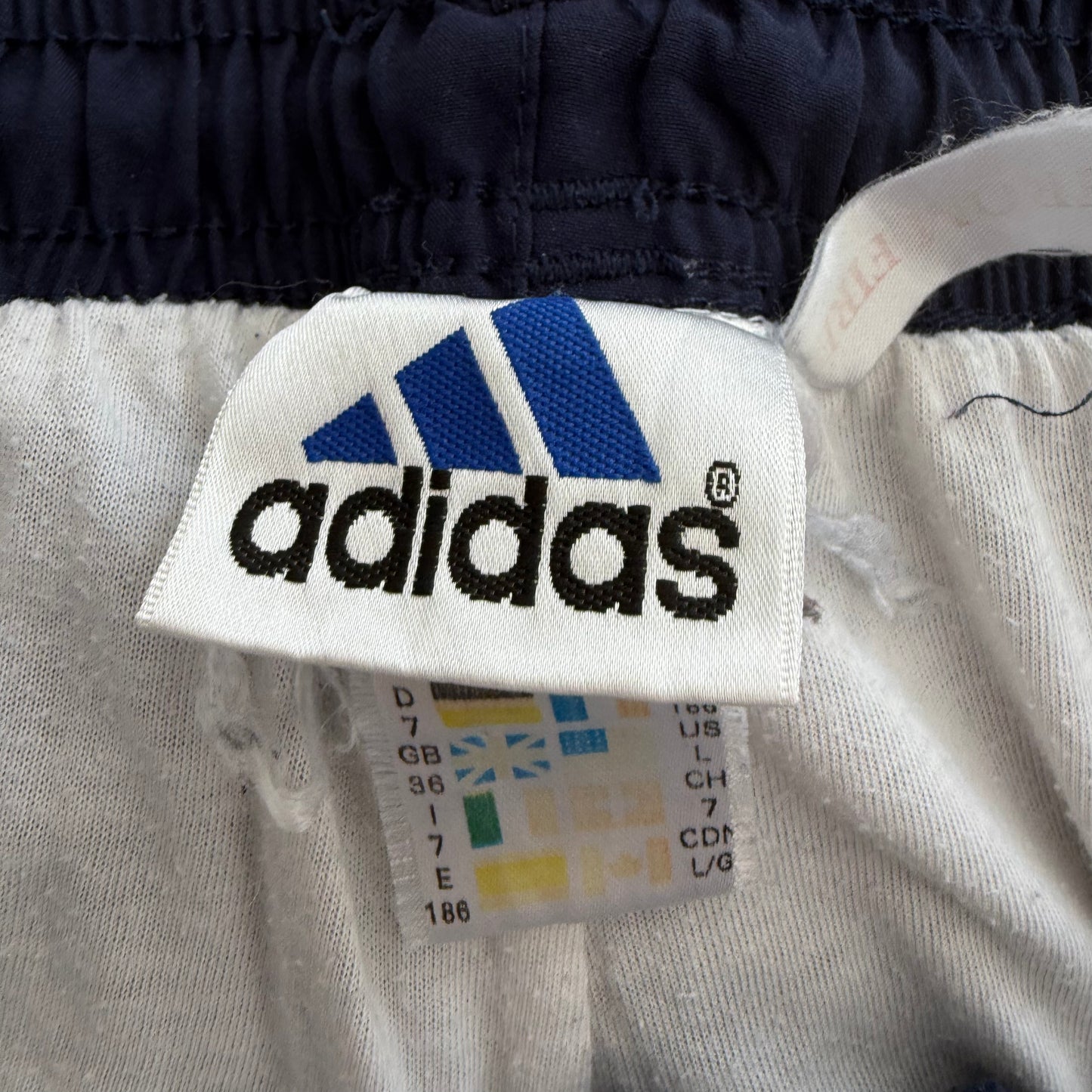 90s Adidas Baggy Three Stripe Track Pants - M