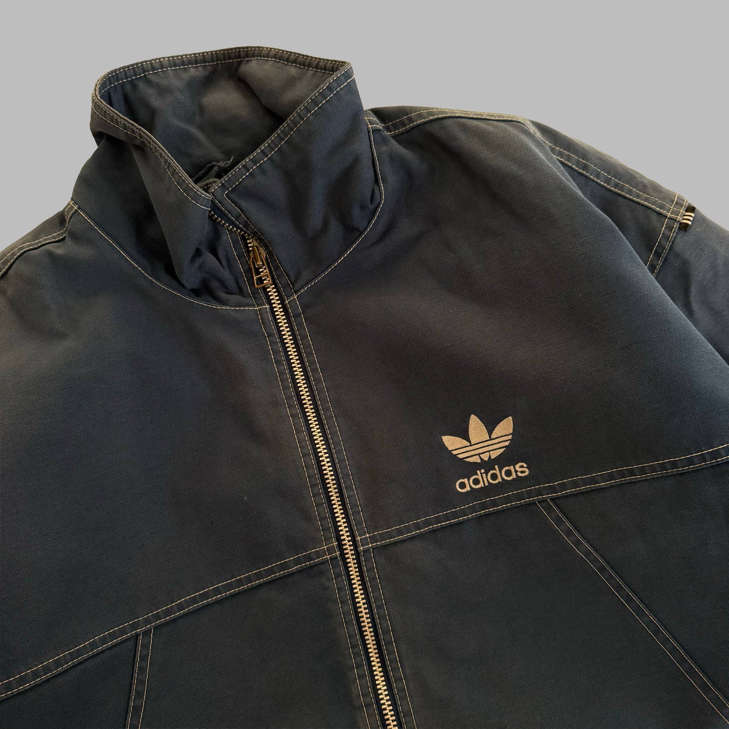 Y2K Adidas Padded Canvas Jacket - XL