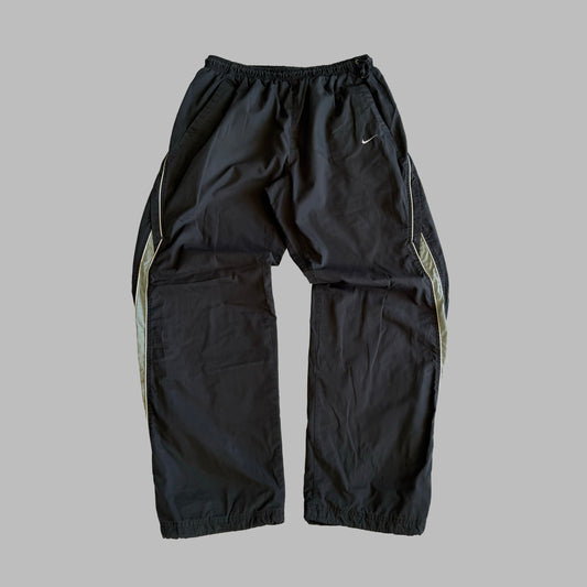 Y2K Nike Striped Baggy Track Pants - M