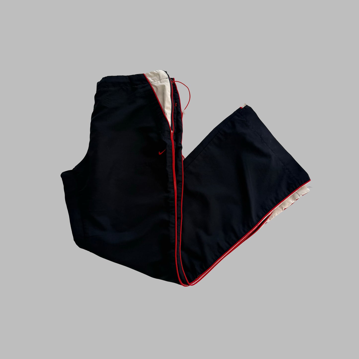 Y2K Nike Wide Leg Striped Track Pants - XL