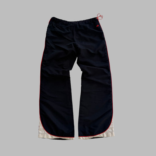 Y2K Nike Wide Leg Striped Track Pants - XL