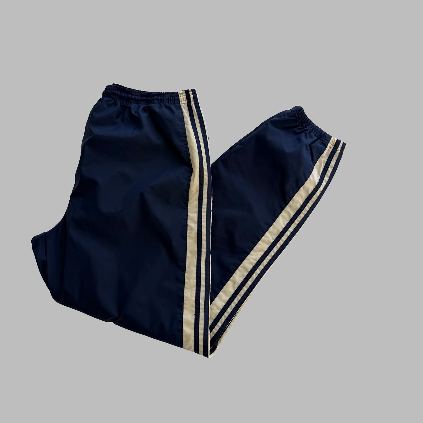 90s Adidas Baggy Three Stripe Track Pants - XL