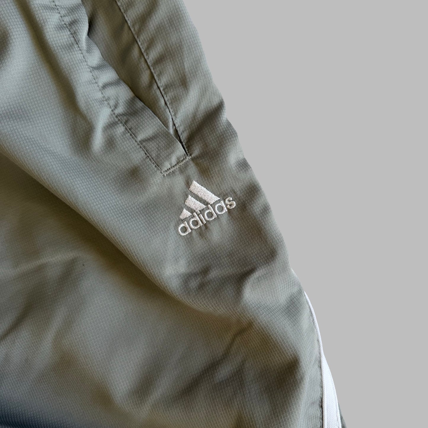 Y2K Adidas Three Stripe baggy Track Pants - S