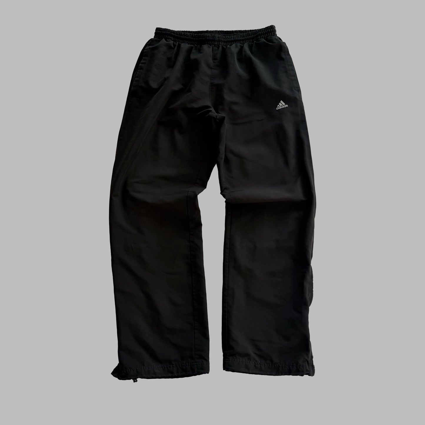 Y2K Adidas Minimal Wide Leg Track Pants - M