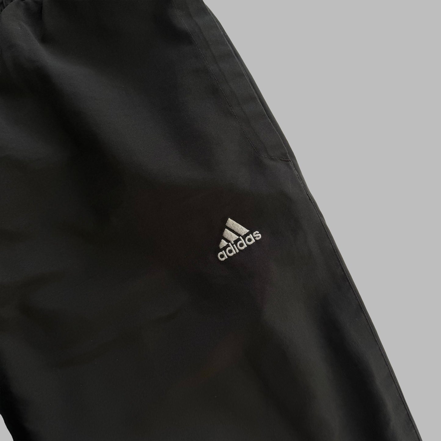 Y2K Adidas Minimal Wide Leg Track Pants - M