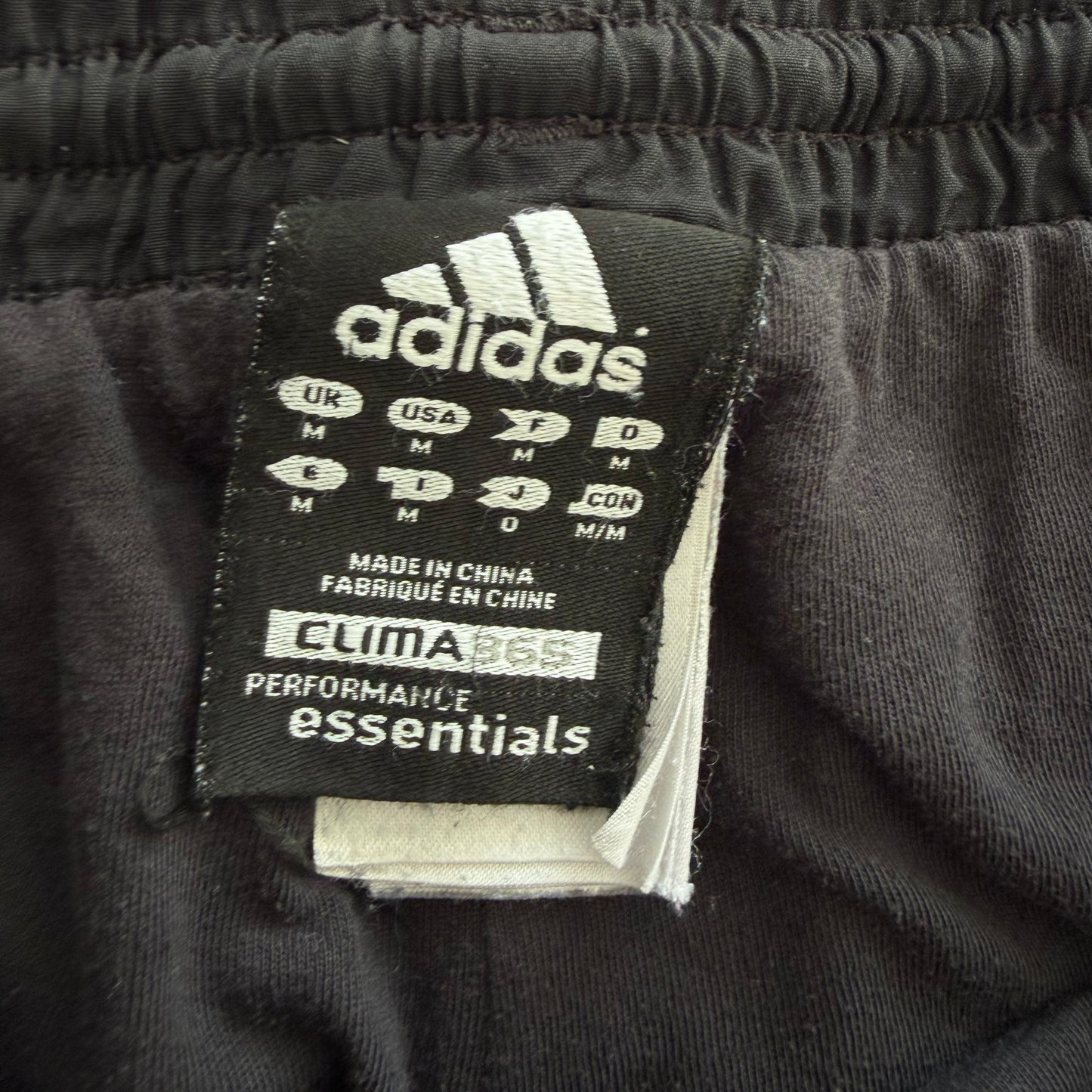 Y2K Adidas Minimal Wide Leg Track Pants - M