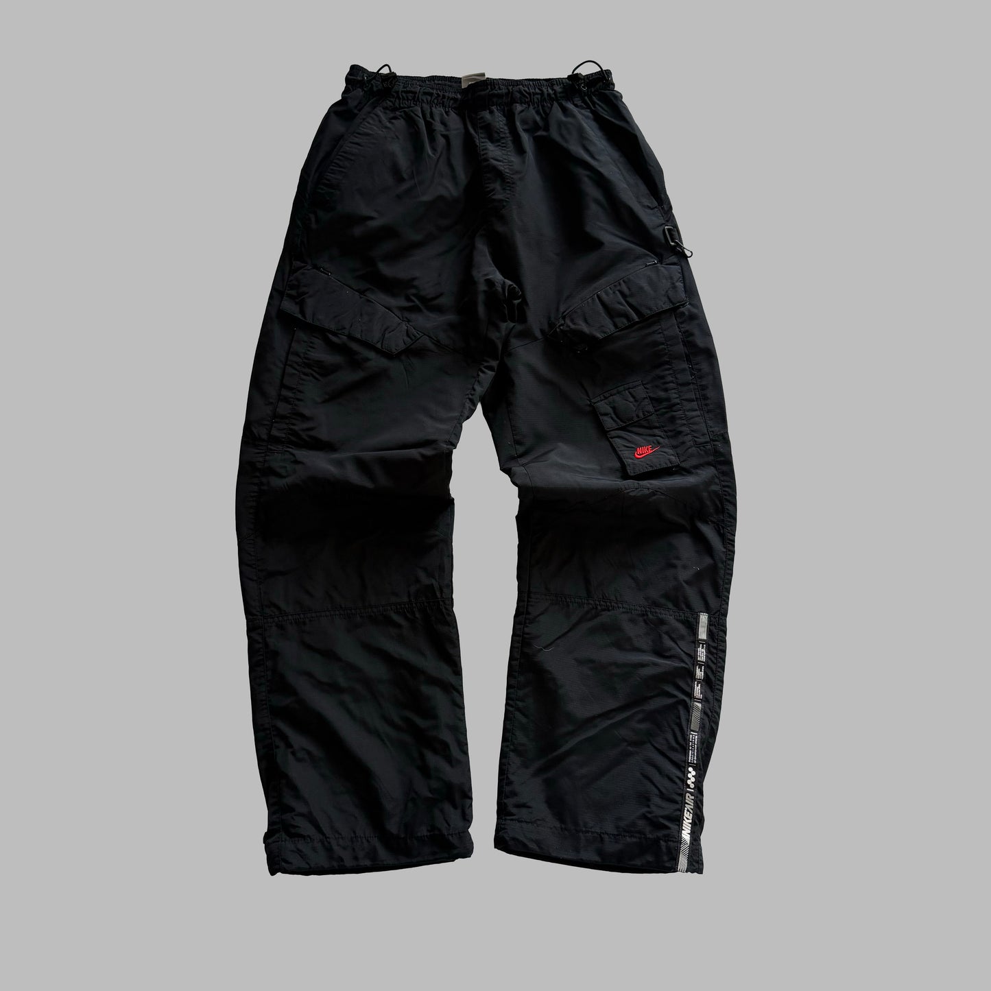 Y2K Nike Wide Leg Cargo Track Pants - S