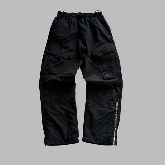 Y2K Nike Wide Leg Cargo Track Pants - S