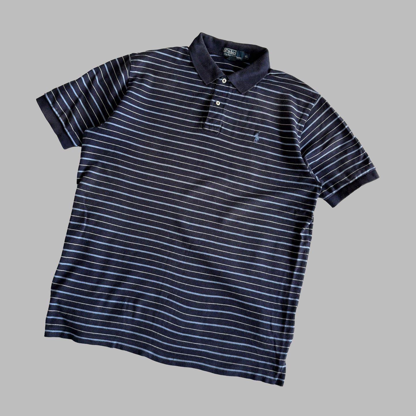 Ralph Lauren Striped Polo Shirt - X-Large