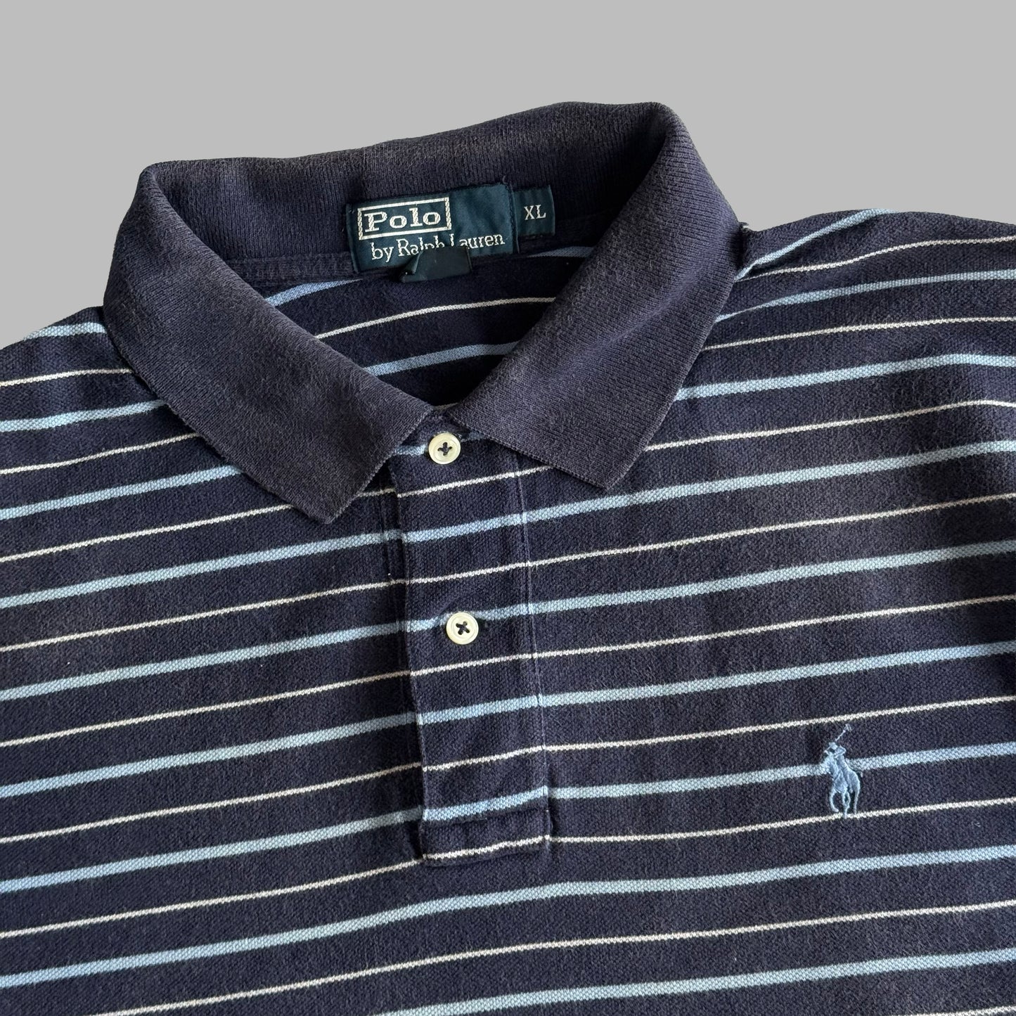 Ralph Lauren Striped Polo Shirt - X-Large