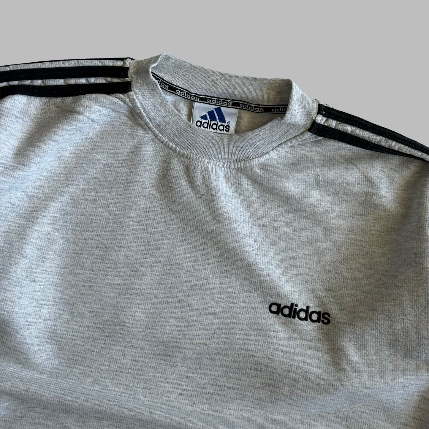 Adidas Three Stripe Sweatshirt - Medium
