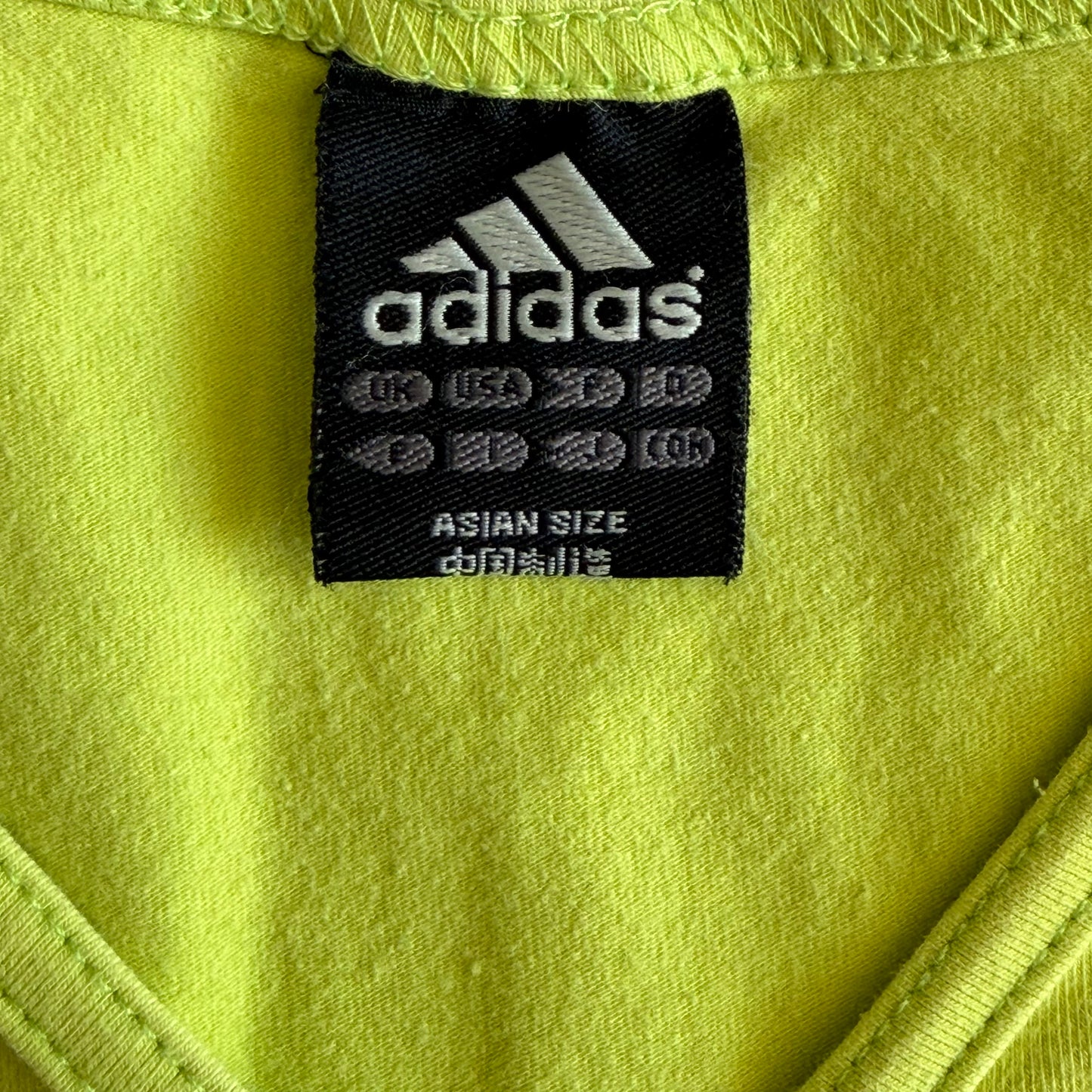 Y2K Adidas Three Stripe Activewear Tank - S