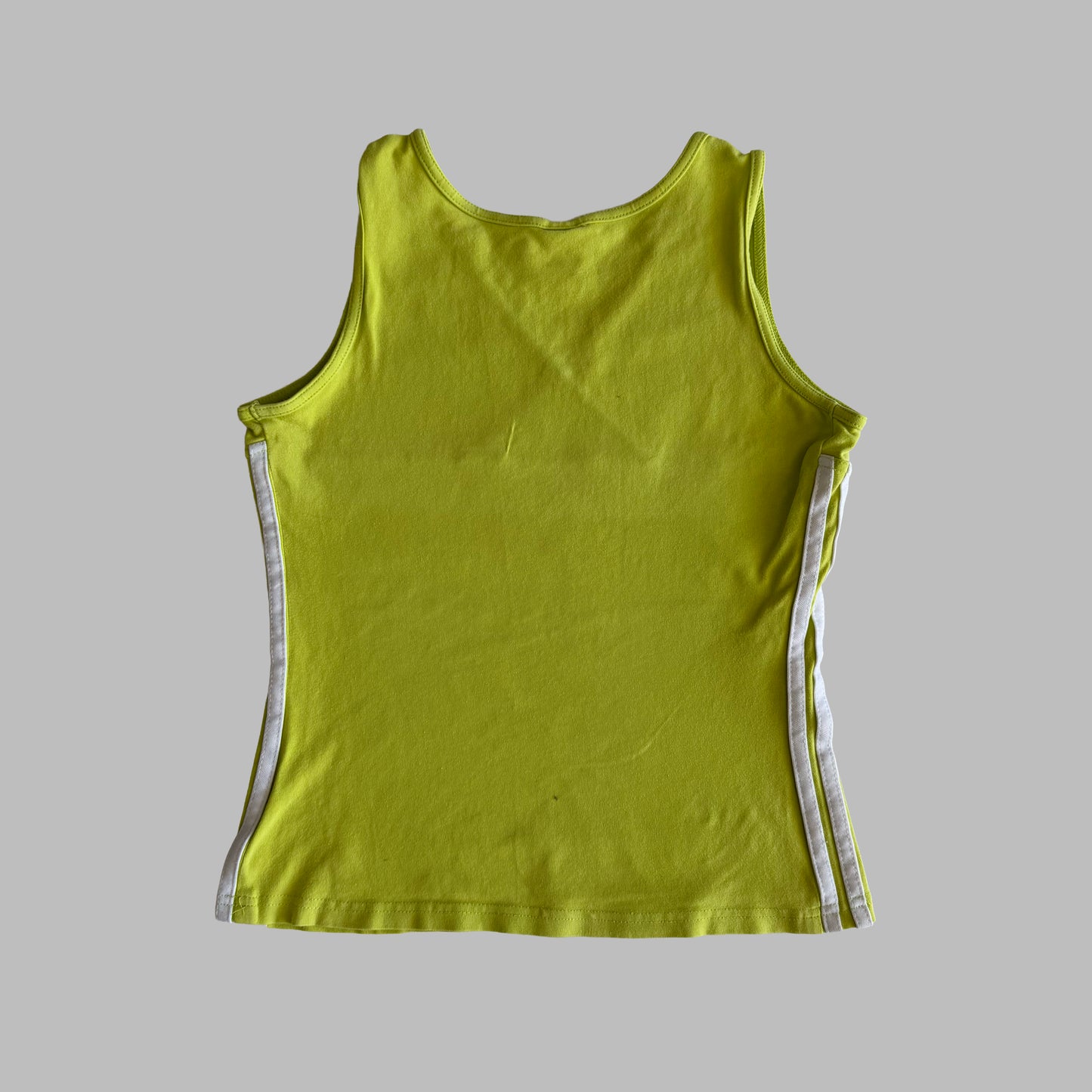 Y2K Adidas Three Stripe Activewear Tank - S