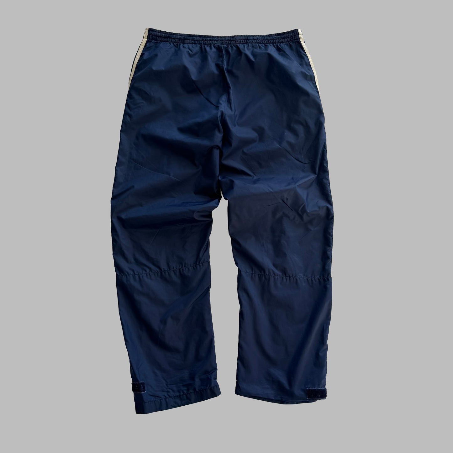 90s Adidas Wide Leg Three Stripe Track Pants - M