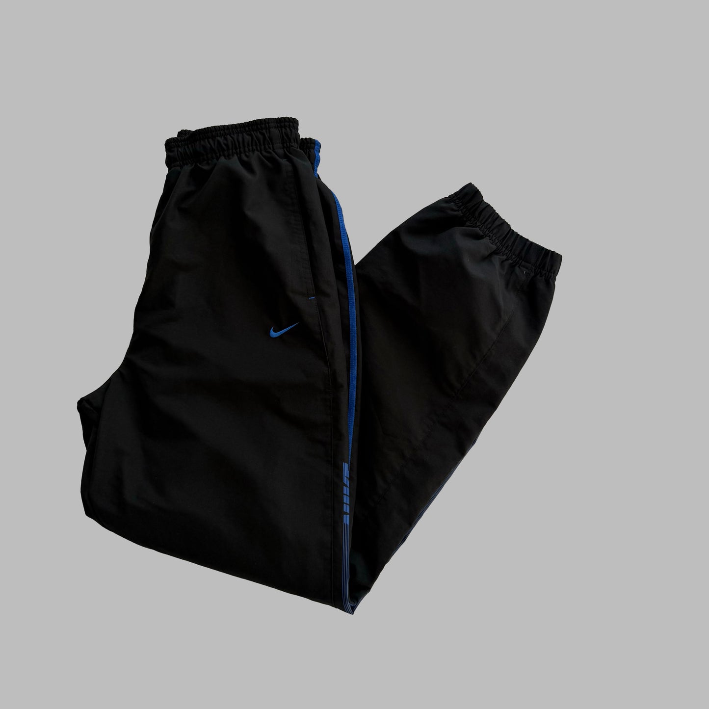 Y2K Nike Baggy Striped Track Pants - S