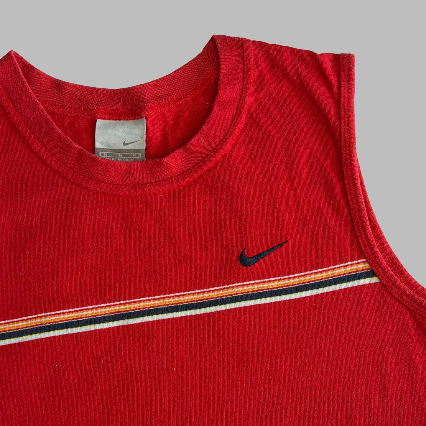 Y2K Nike Striped Tank - M