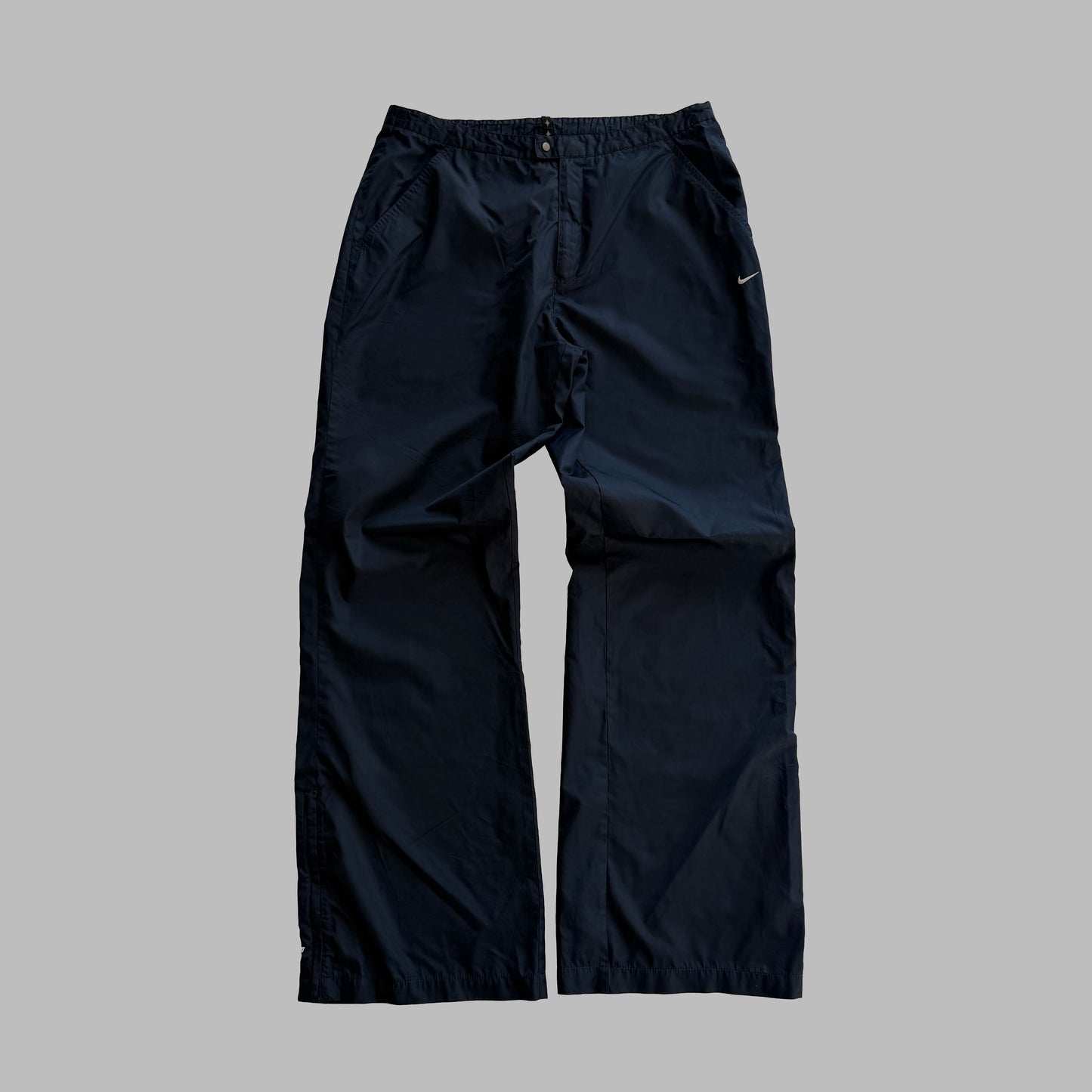 Y2K Nike Wide Leg Classic Track Pants - M