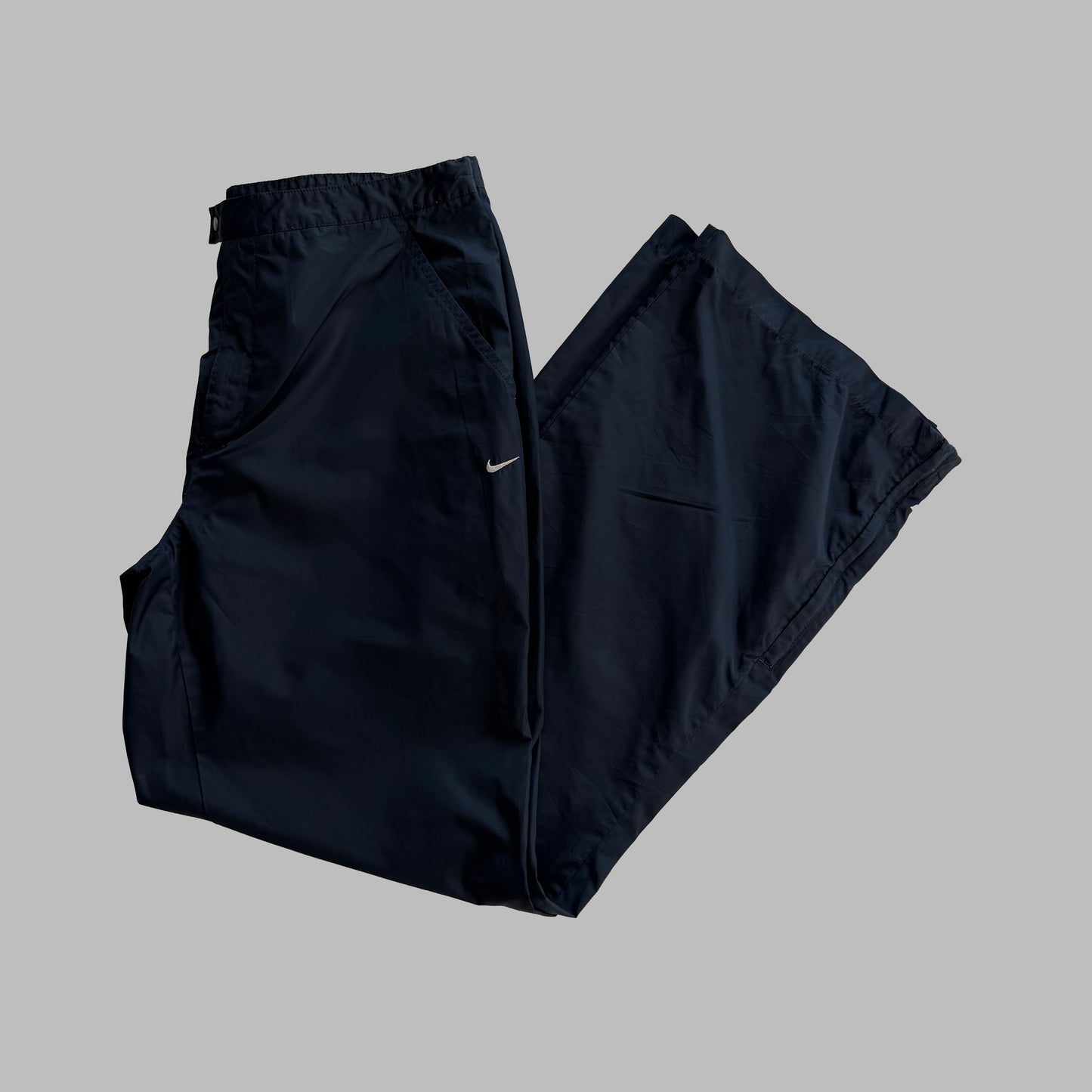 Y2K Nike Wide Leg Classic Track Pants - M