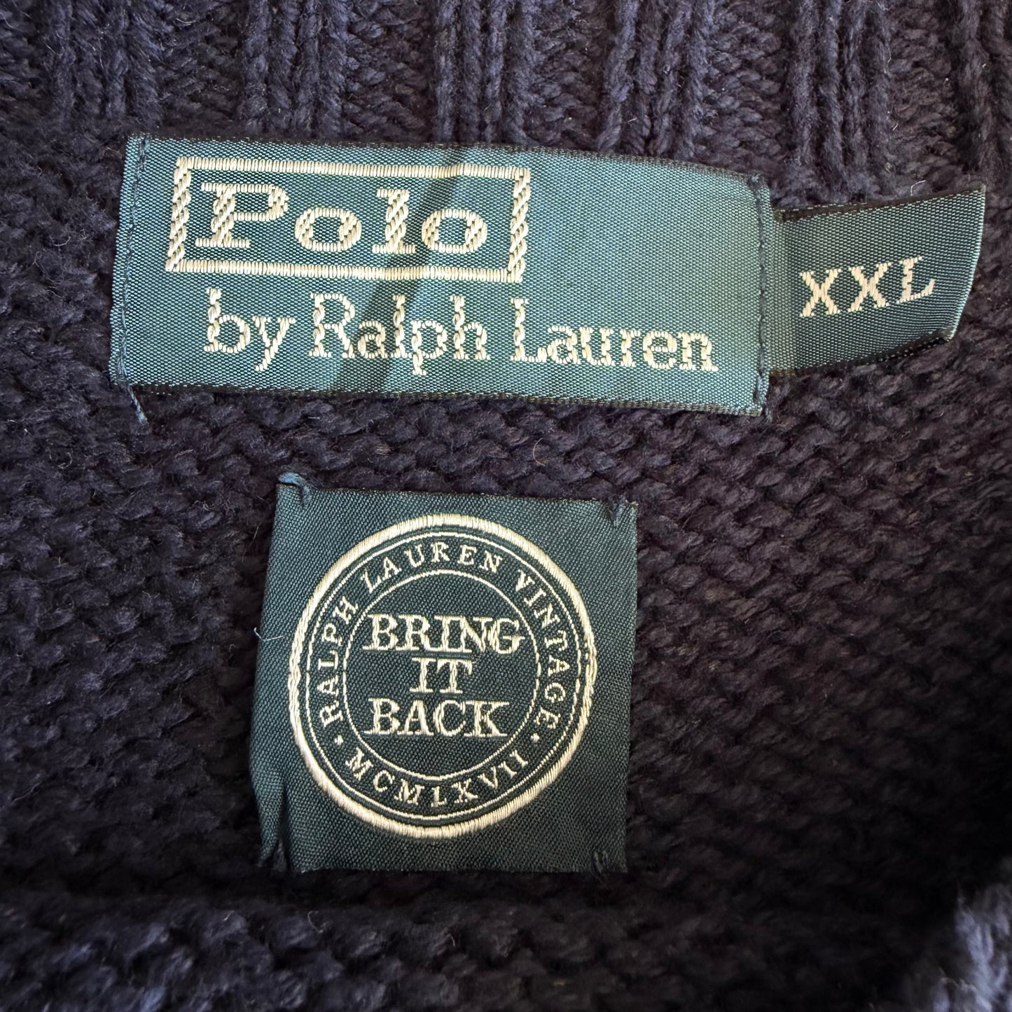 90s Polo Ralph Lauren Classic Bear Knit - XXL