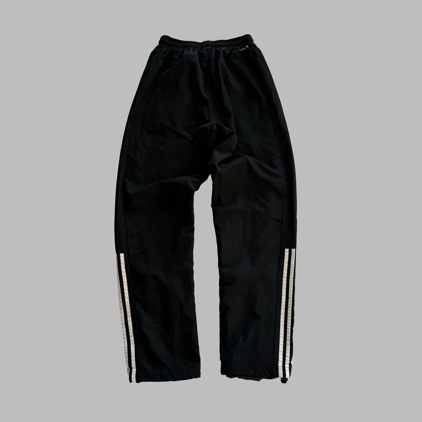 Y2K Adidas Three Striped Baggy Track Pants - XS