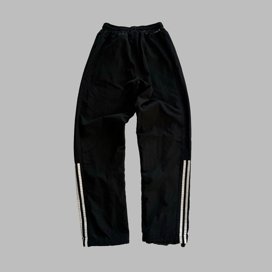Y2K Adidas Three Striped Baggy Track Pants - XS