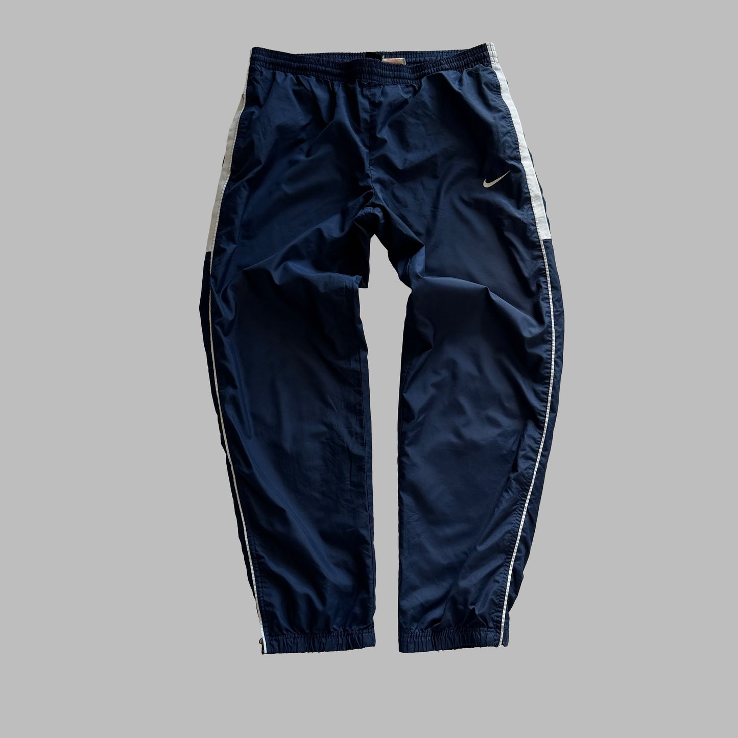 Y2K Nike Straight Leg Striped Track Pants - XL
