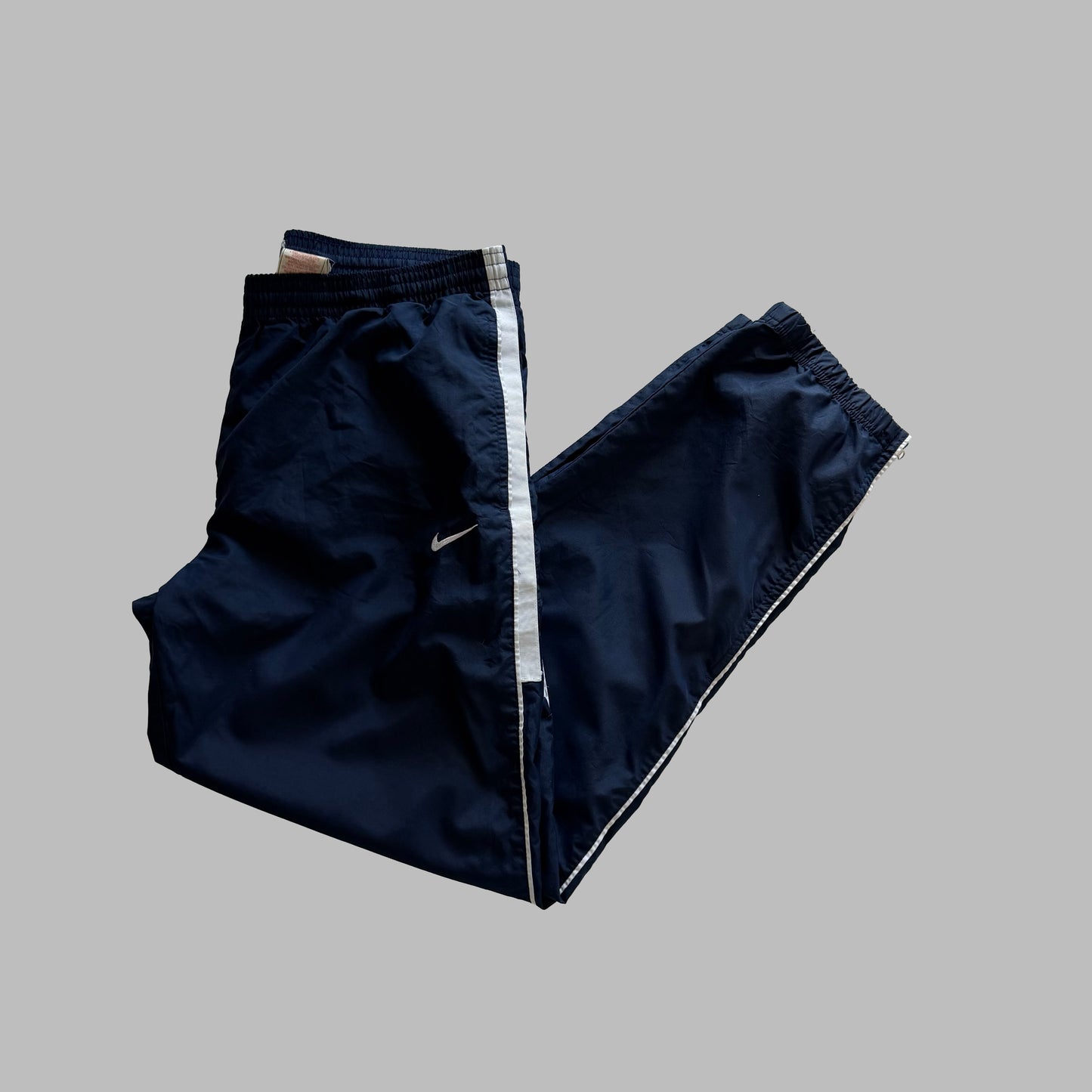 Y2K Nike Straight Leg Striped Track Pants - XL