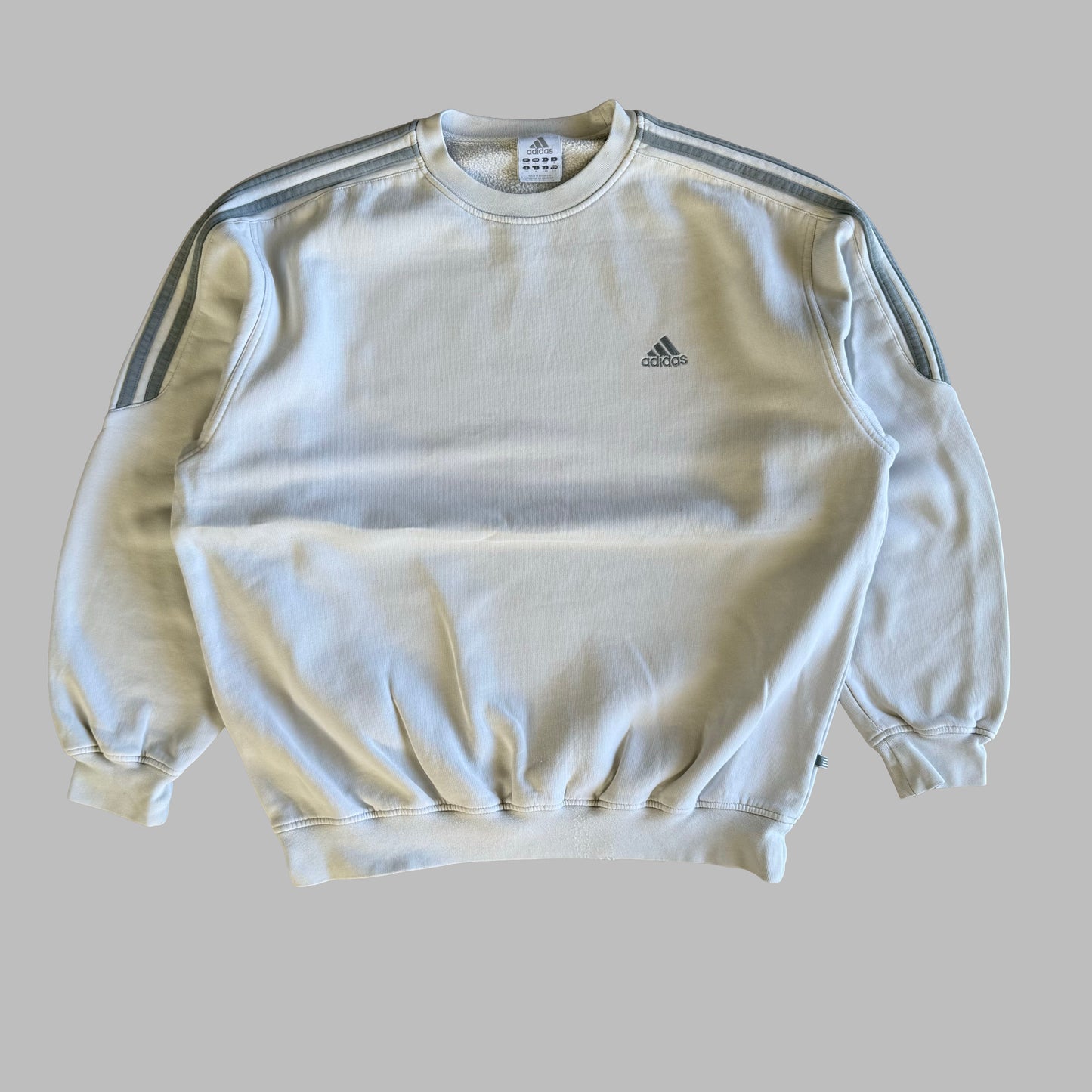 Adidas Three Stripe Sweatshirt - Large