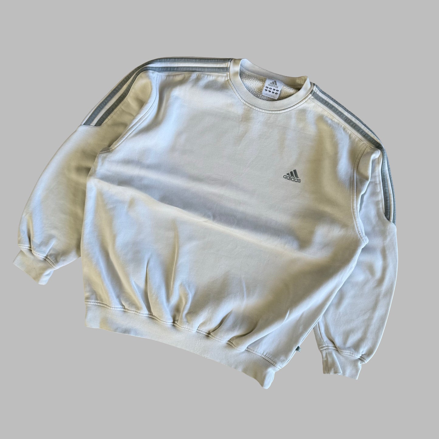 Adidas Three Stripe Sweatshirt - Large