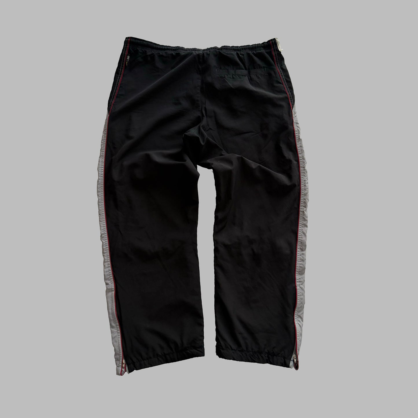 Y2K Nike Wide Leg Striped Track Pants - M
