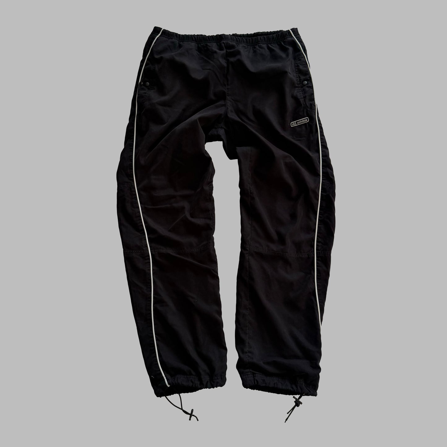 Y2K Adidas Baggy Classic Track Pants - M