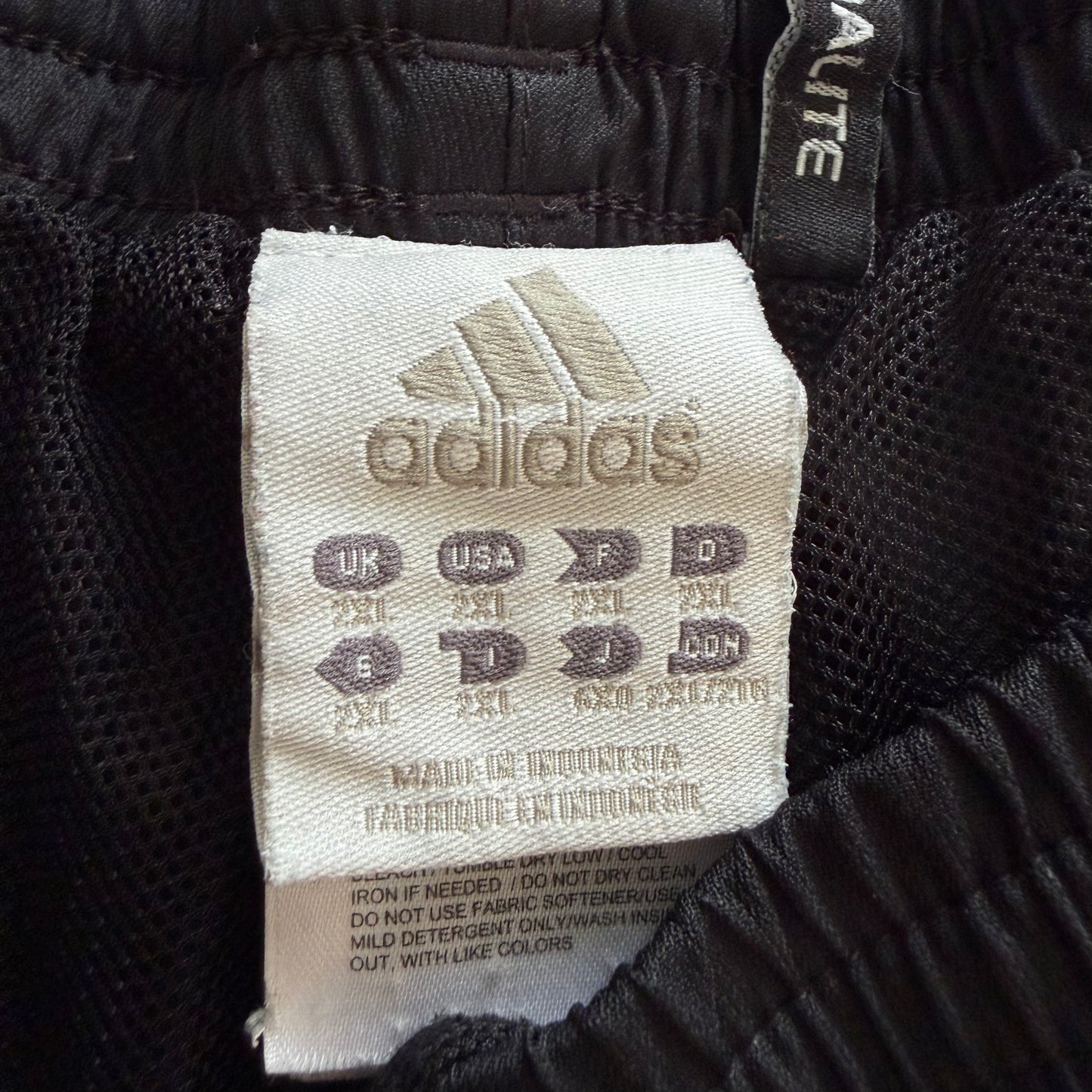 Y2K Adidas Three Striped Baggy Track Pants - XL