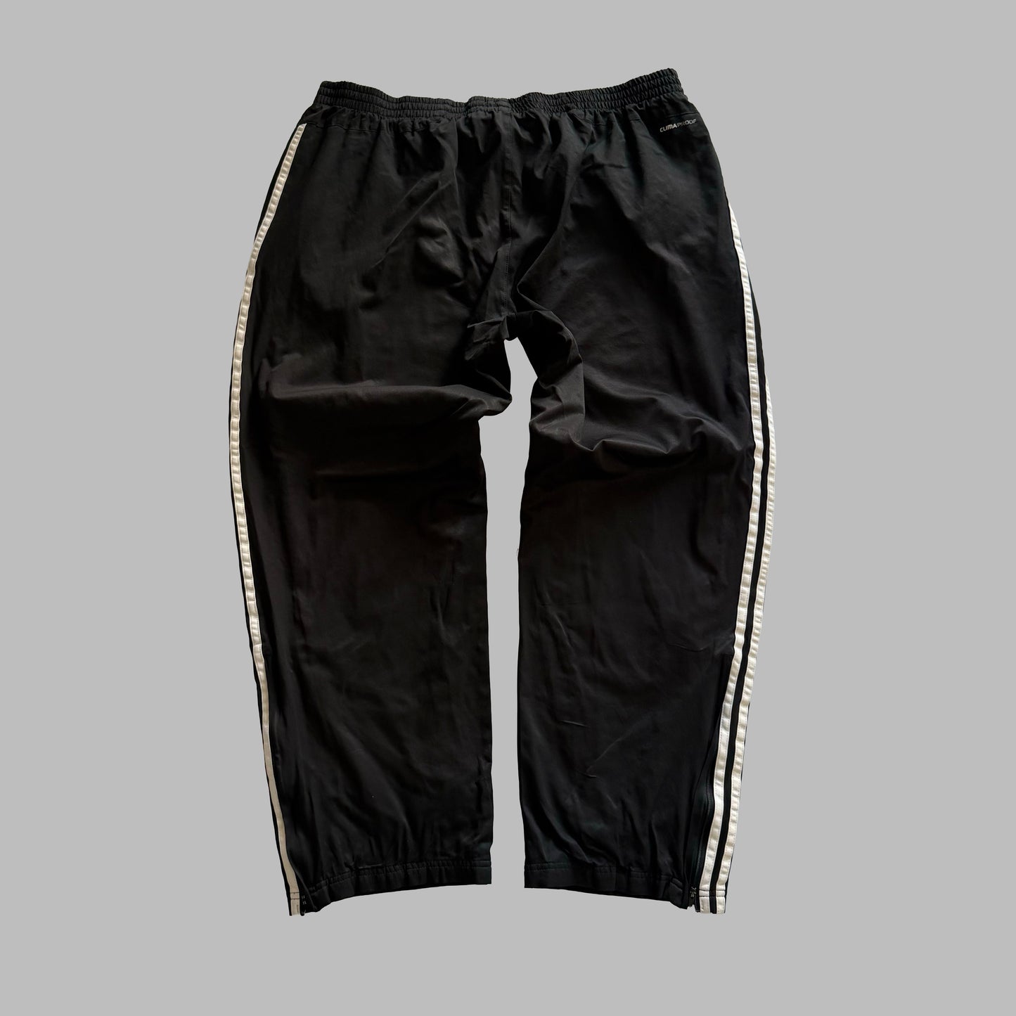 Y2K Adidas Three Striped Baggy Track Pants - XL